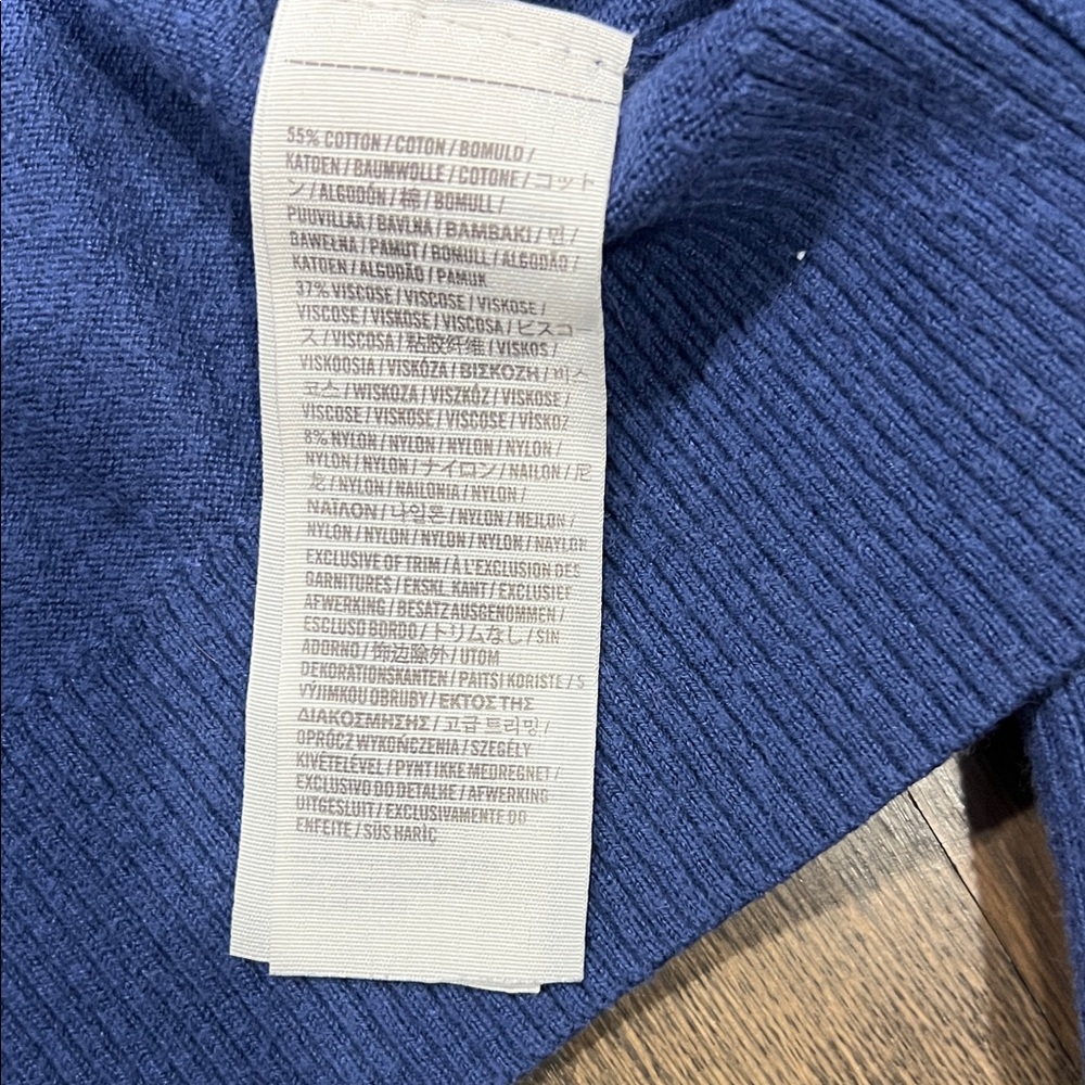 Hollister Navy Cardigan Sweater - Picture 4 of 4